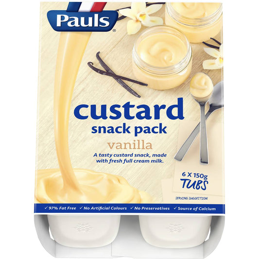 Pauls Vanilla Custard 6pk
