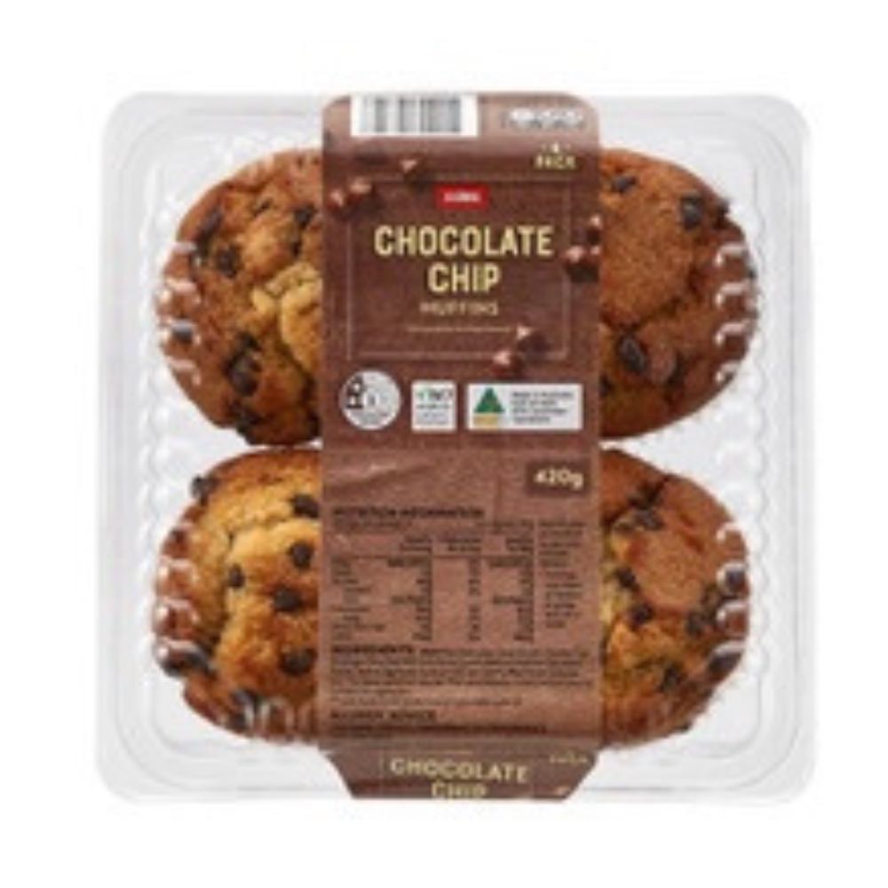 Choc Chip Muffin 4pk