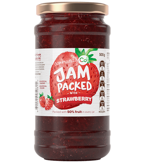 Strawberry Jam Community Co 500g