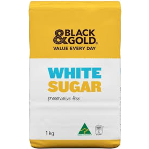 Black & Gold White Sugar 2kg