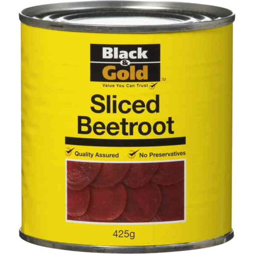 Black & Gold Sliced Beetroot